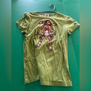 Green Vintage Cowboy Tee